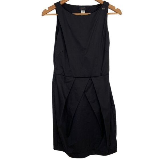 Miss Sixty black dress silky stretchy cotton blend Italian sleeveless medium - Picture 4 of 9